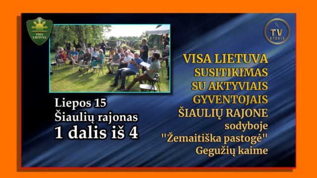 Kokioje Lietuvoje norime gyventi? – tariasi Visa Lietuva.