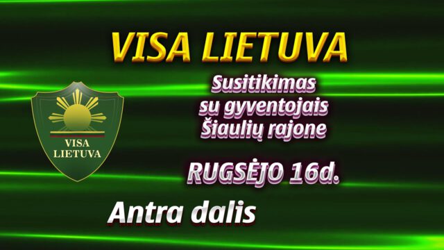 Steigiamos KONSTITUCINĖS partijos „Visa Lietuva” diskusija su organizacijų atstovais (2 dalis)