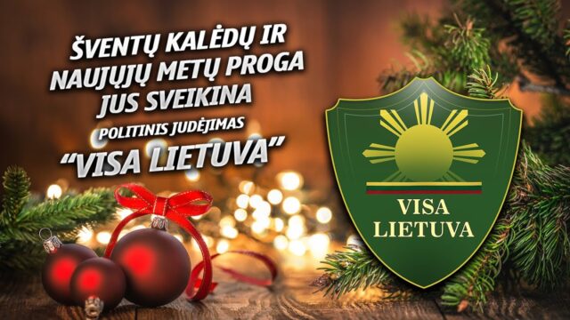 Politinis Judėjimas „VISA LIETUVA” sveikina